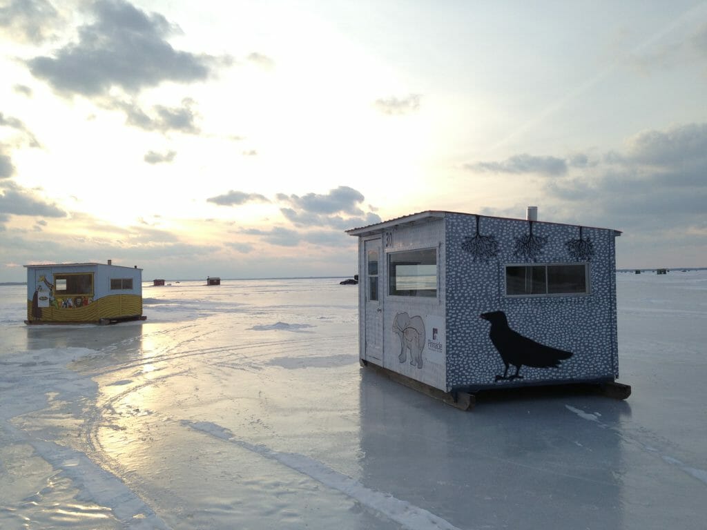 Pêche sur glace à Philipsburg. Crédit photo Rémi Jacques