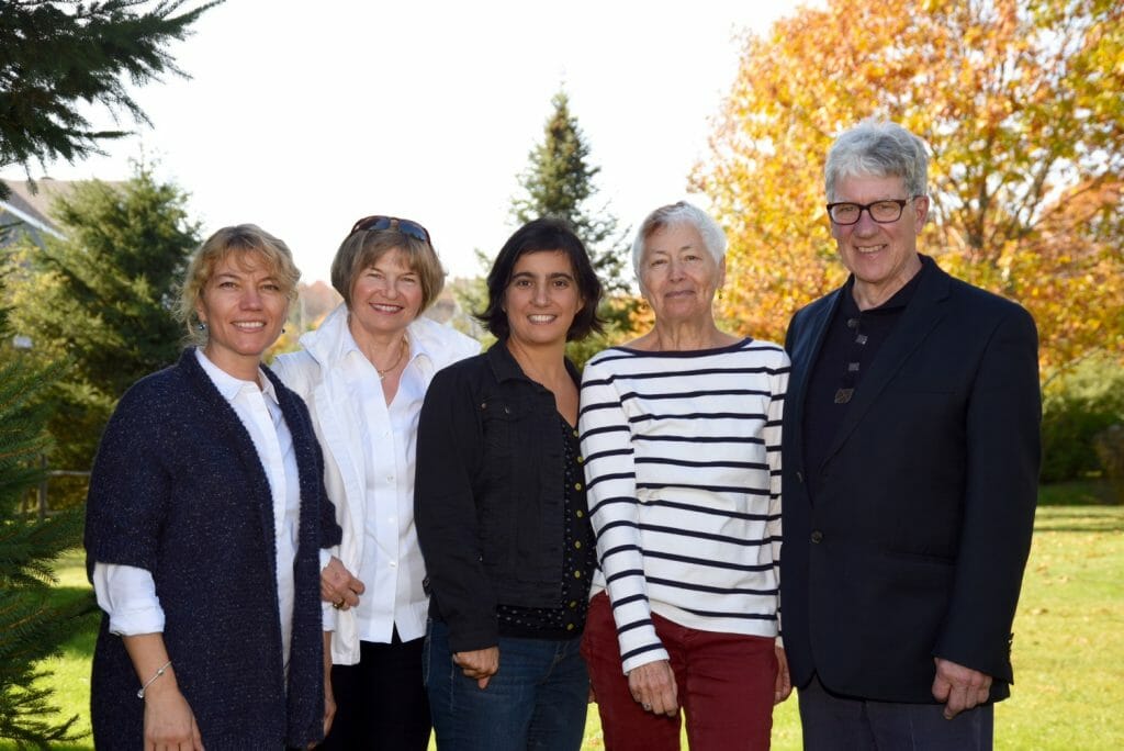 Members of the Sutton healthcare surveillance committee: Diane Ferland, Eva Major-Marothy, Daphnée Poirier, Janna Hubacek, Caroline Gosselin et Michel Lafrance
